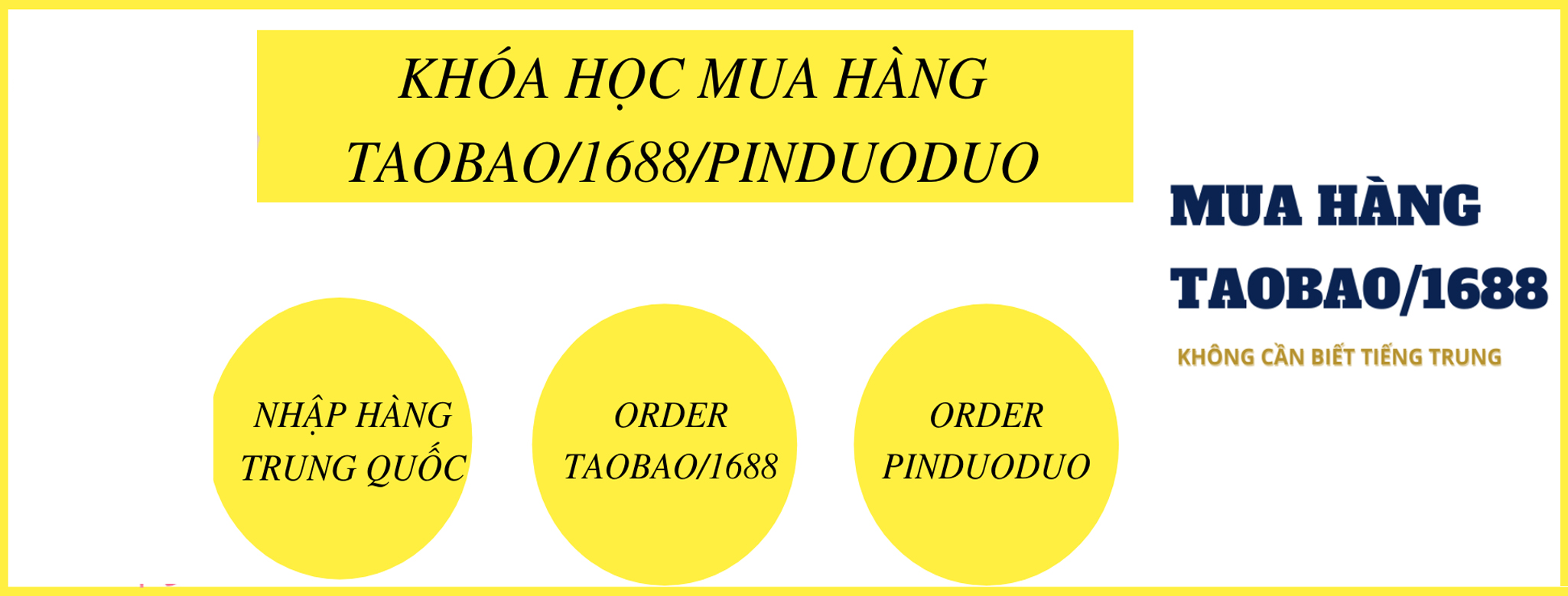 Mua hàng Taobao/1688/Pinduoduo - không cần biết tiếng Trung
